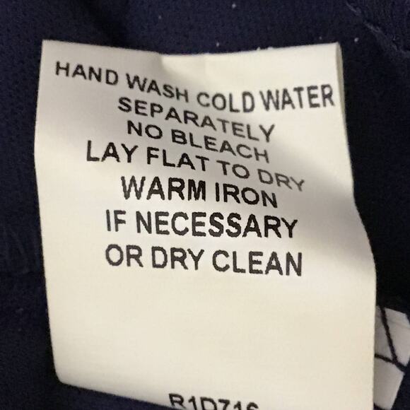 Rabbit Rabbit Rabbit Empire Waist Navy Blue Lace A Line Dress Bell Sleeve sz 10 - Picture 10 of 11